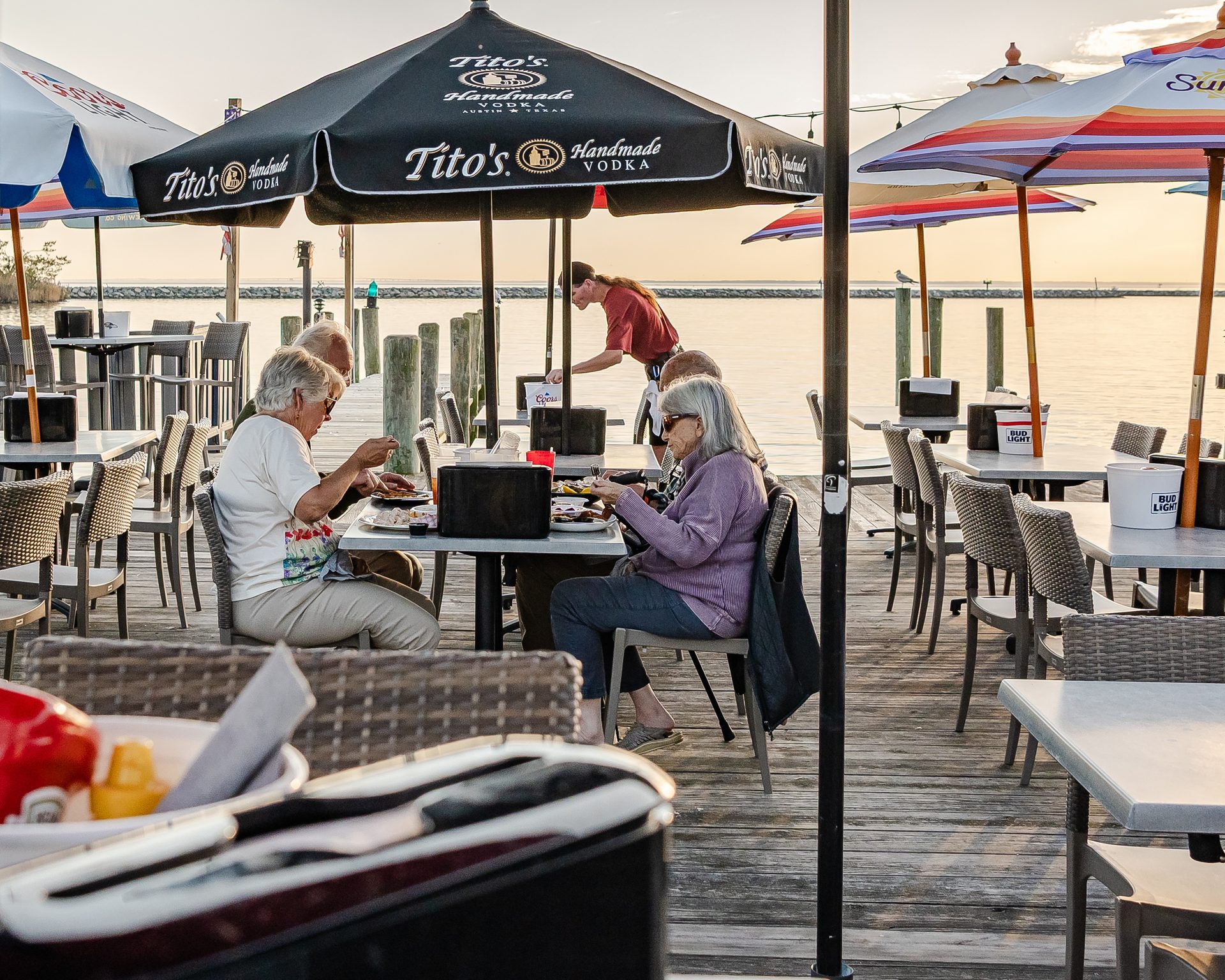 Your table on Rock Hall Harbor