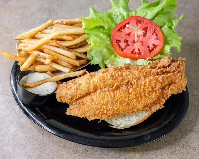 Fried Flounder Sand.